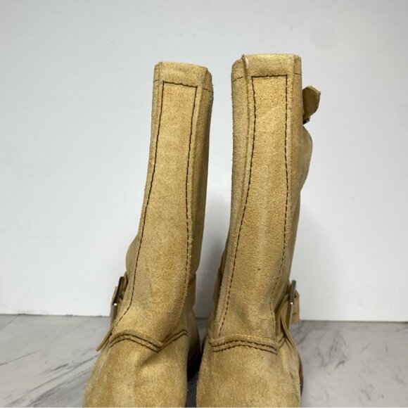 Red Wing Tan Suede Engineer Boot 10 - Picture 4 of 16